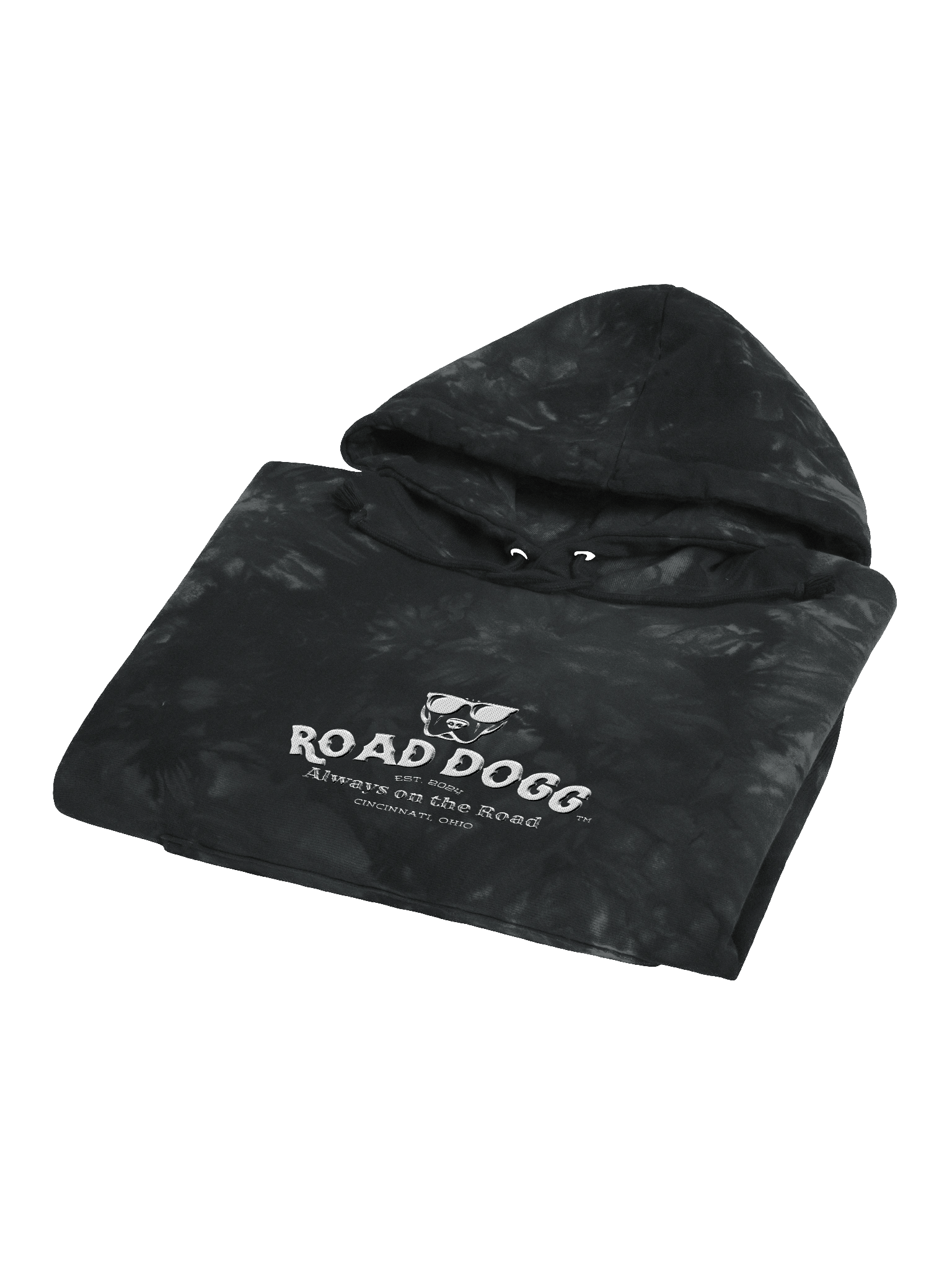 Road Dogg Champion Tie-Dye Hoodie - Black product image (4)