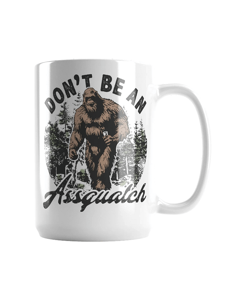 Sasquatch Humor White Glossy Mug product image (1)