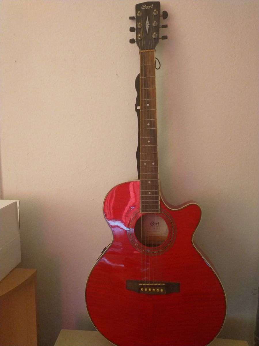Red Acoustic Guitar product image (1)