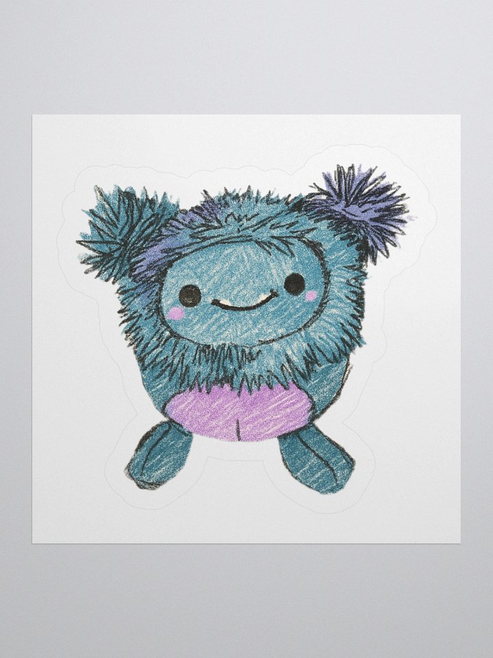 Cute Bigfoot Doodle Kiss Cut Stickers product image (1)