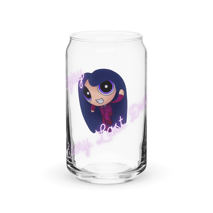 Enjoy Every. Last. Drop Can-shaped glass product image (1)