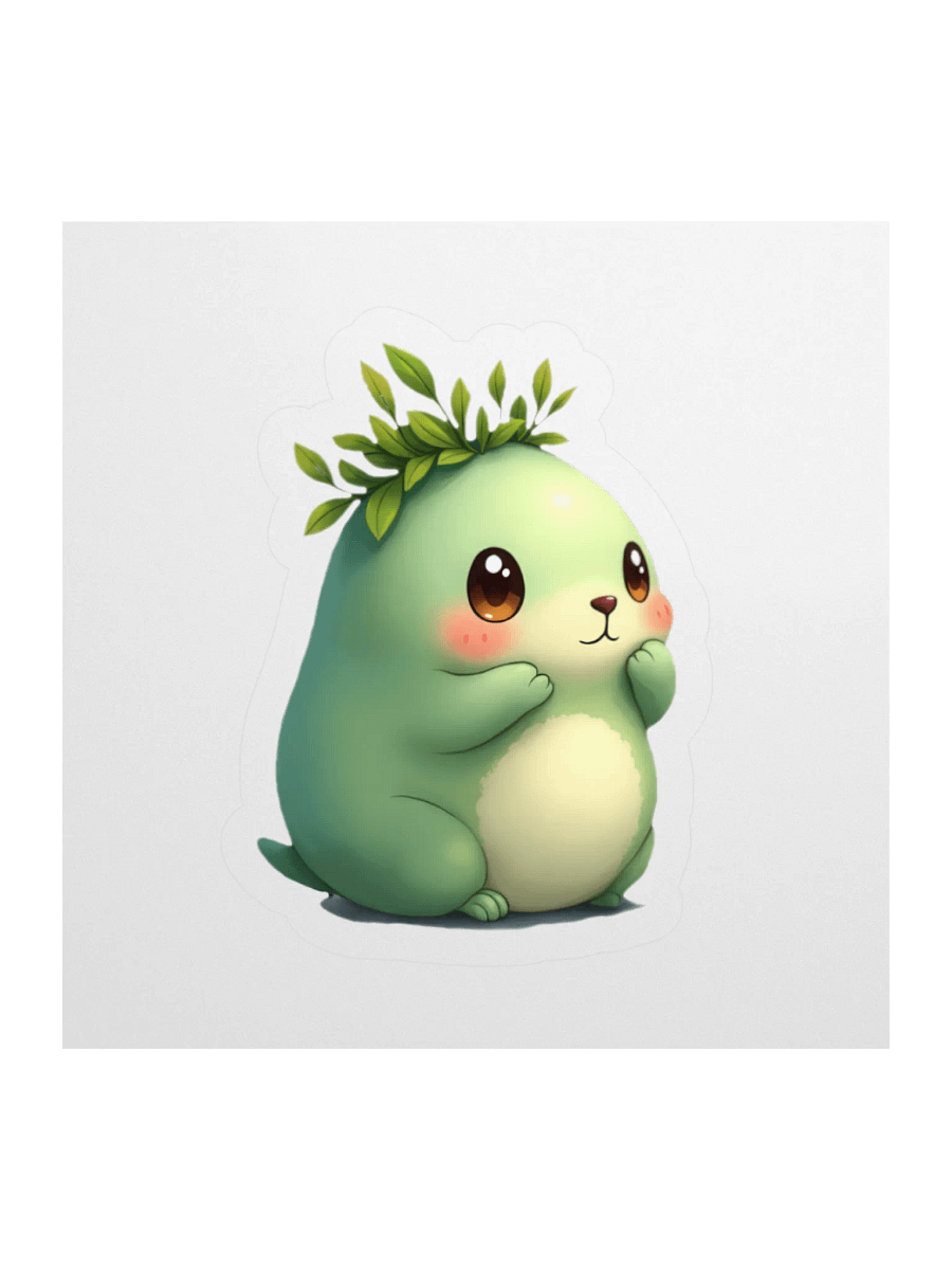 Blushing Plant Creature Kiss Cut Stickers product image (1)