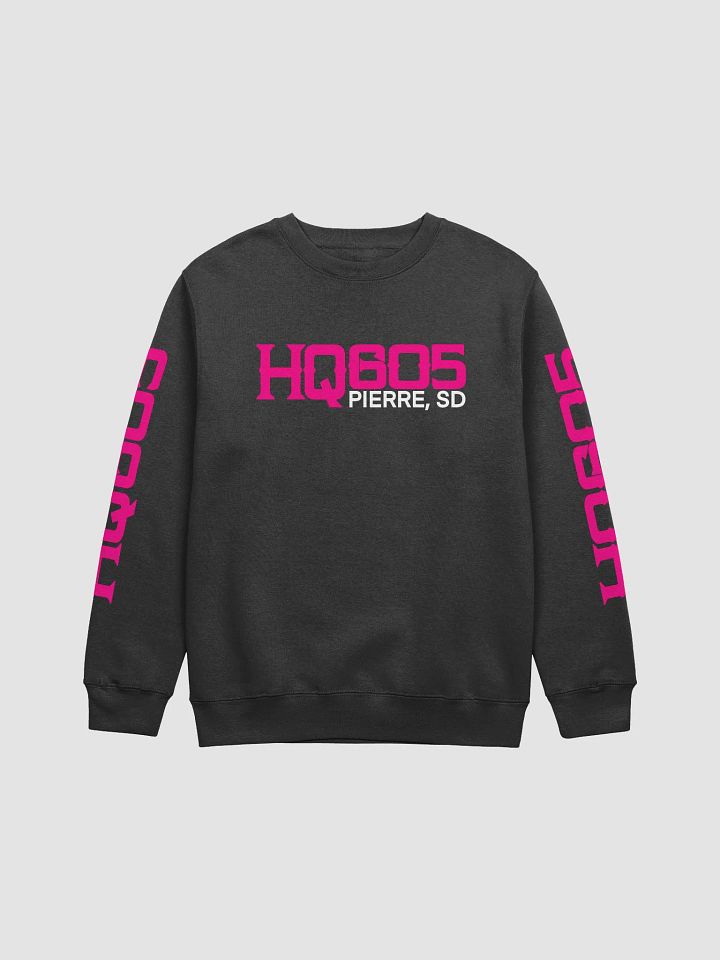 HQ605 Pink Logo w/Back, Sleeves Sweatshirt product image (1)