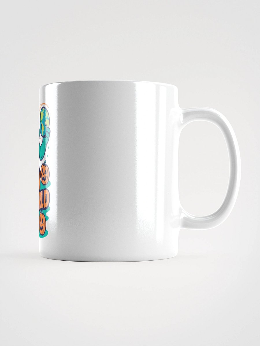 Halloween Monster Spins the World Glossy Mug product image (2)