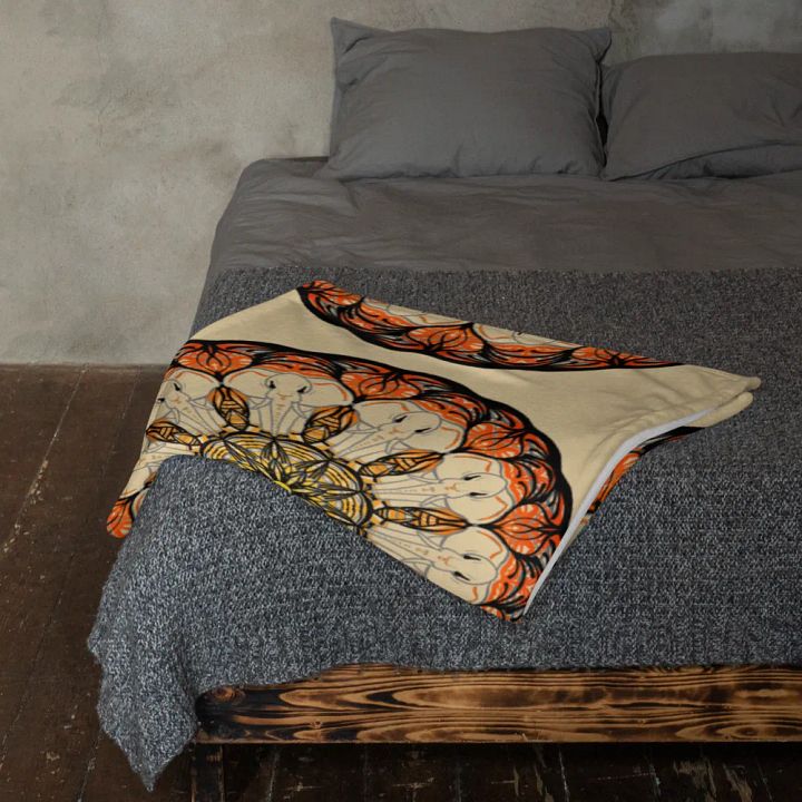 Mandala Elephants Throw Blanket product image (1)