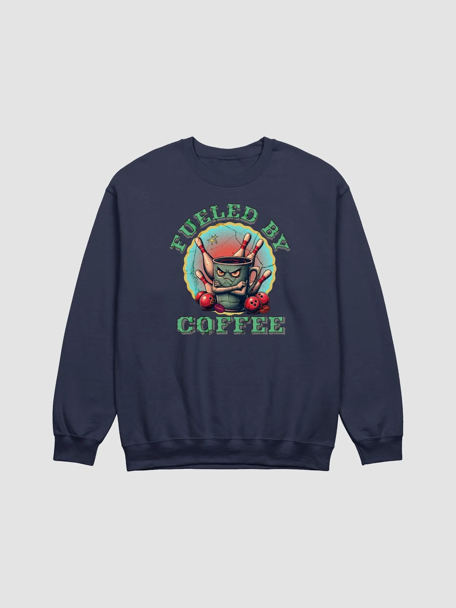 Fueled By Coffee Bowling Crewneck Sweatshirt product image (13)