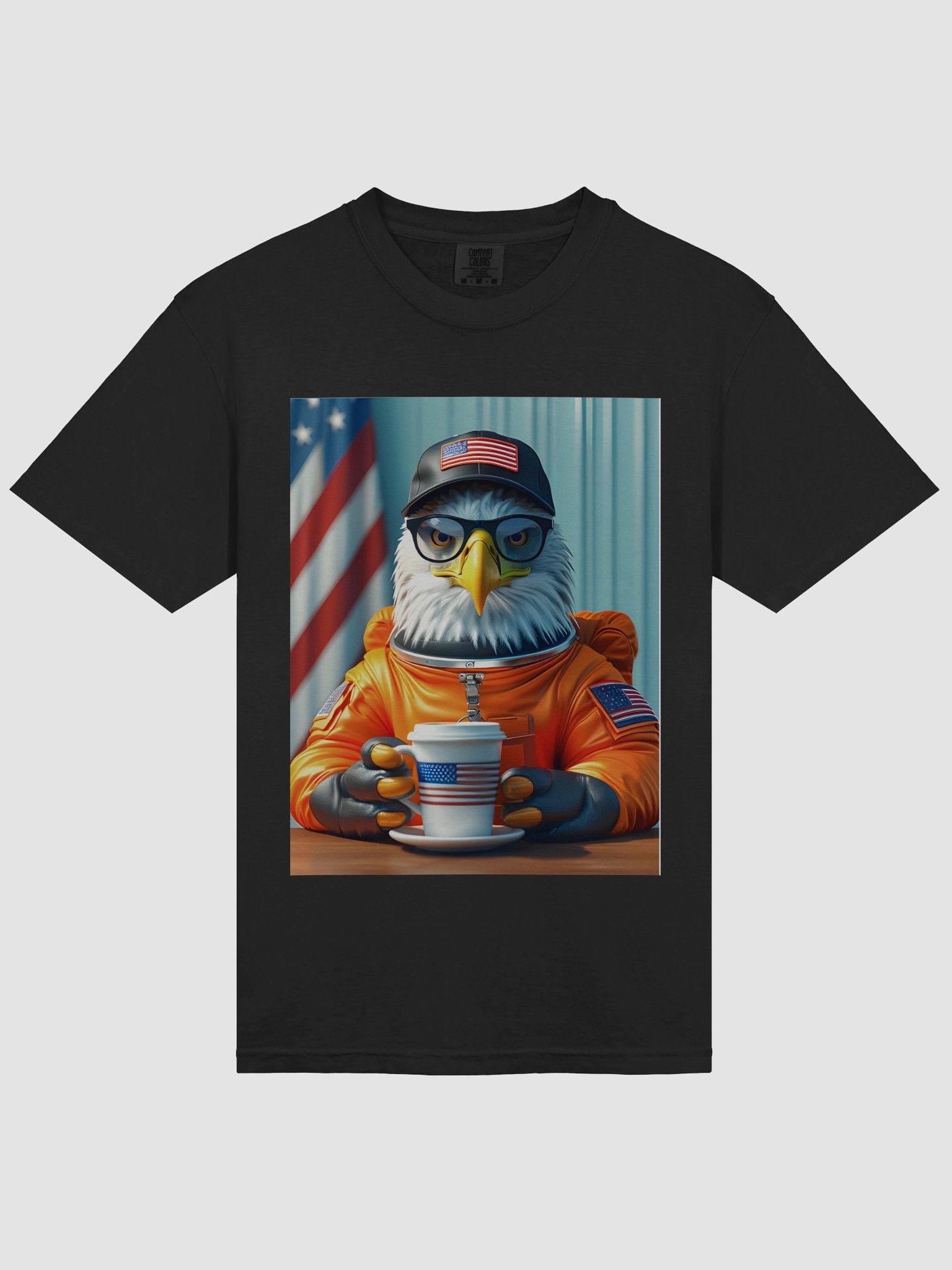 Bald Eagle Mars Astronaut Tee — Karma Omni Hub product image (3)