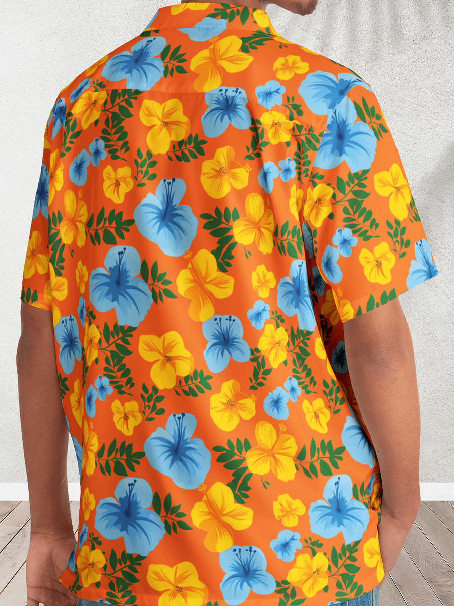 Future Island Orange Hawaiian Shirt product image (3)