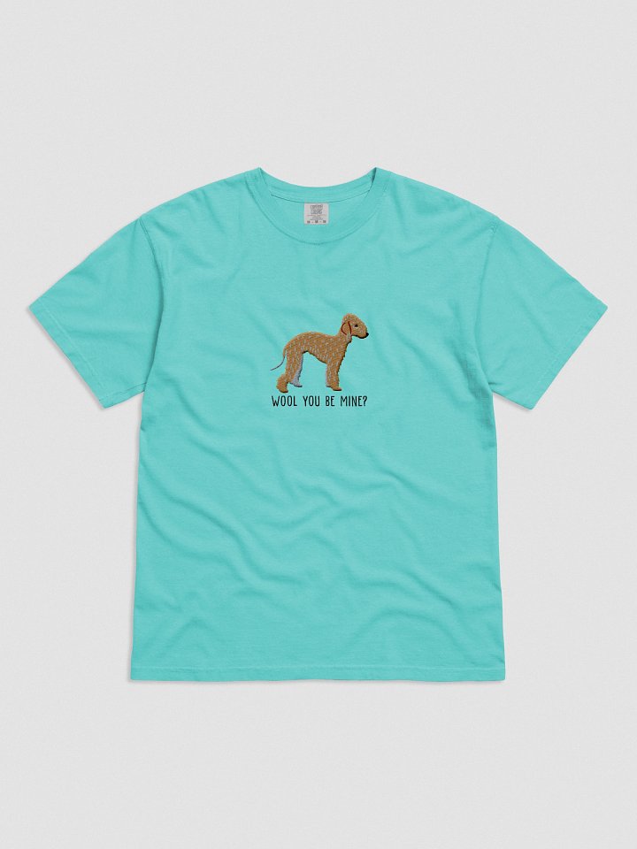 Wool You Be Mine? T-Shirt(Embroidered) of a Bedlington Terrier(Tan) product image (31)