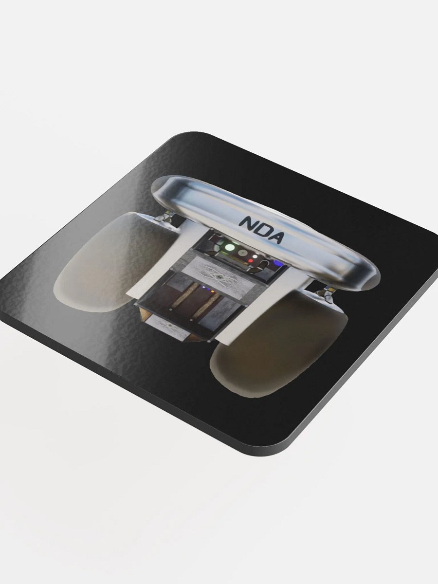 NDA Jetpack Black Glossed Cork Coaster product image (4)