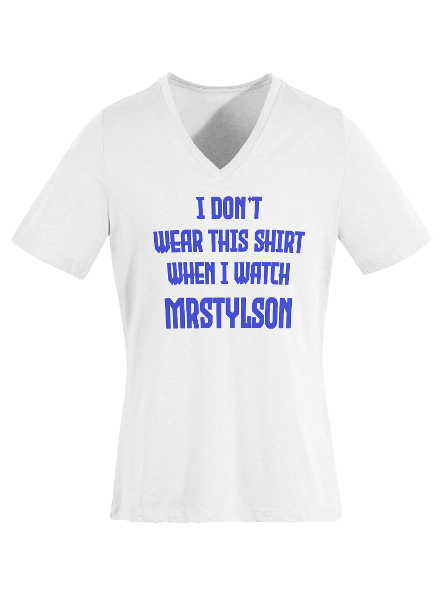 I Don't Wear This Women's V-Neck (Blue Text) product image (41)