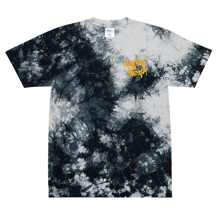 Secondhand Therapy Tee (Black Tie Dye) product image (1)