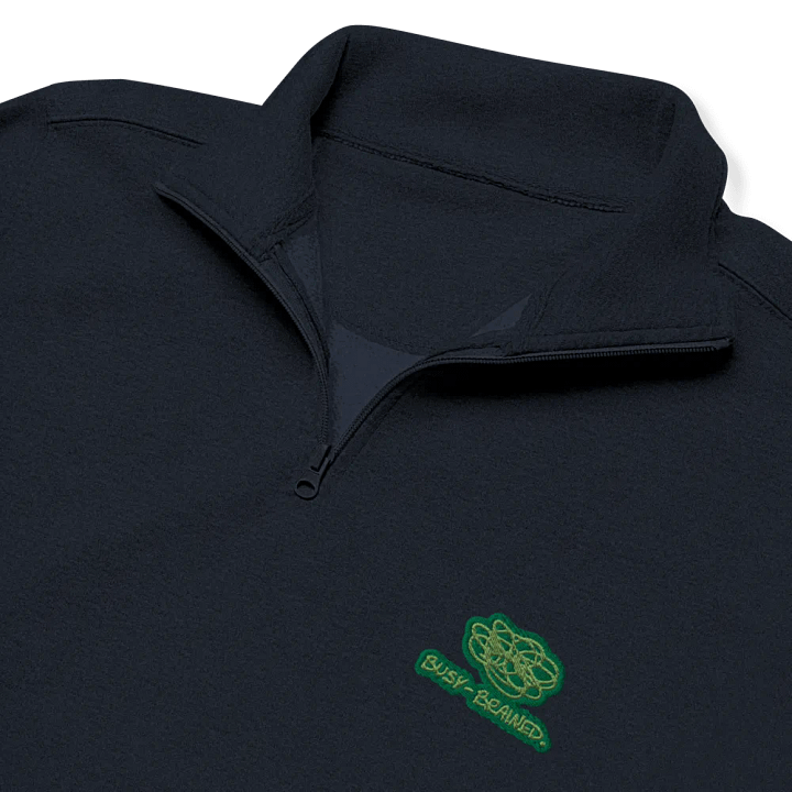 BUSY-BRAINED (moss design) embroidered quarter zip product image (11)