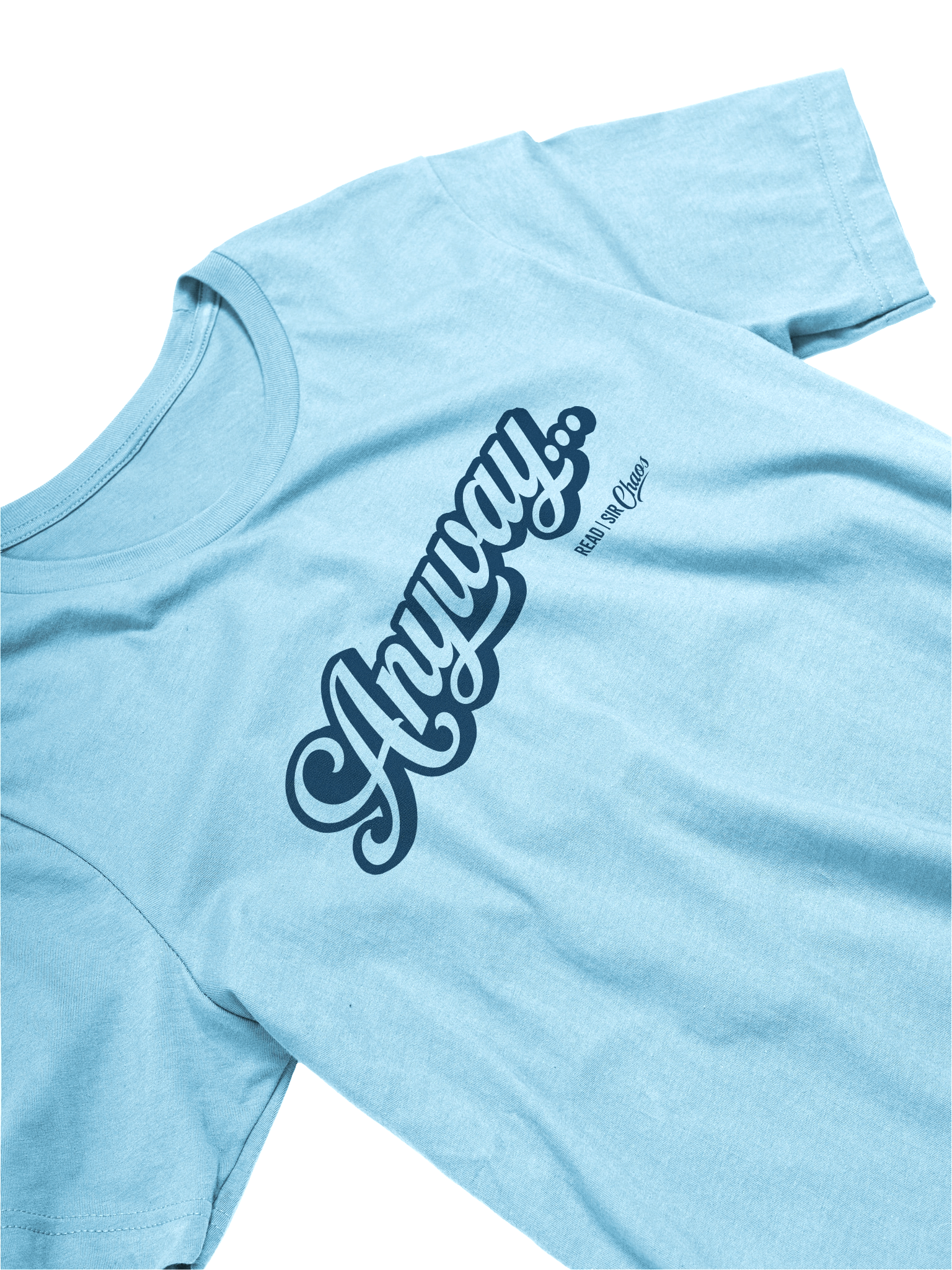Anyway... Tshirt (Blue solid) product image (3)