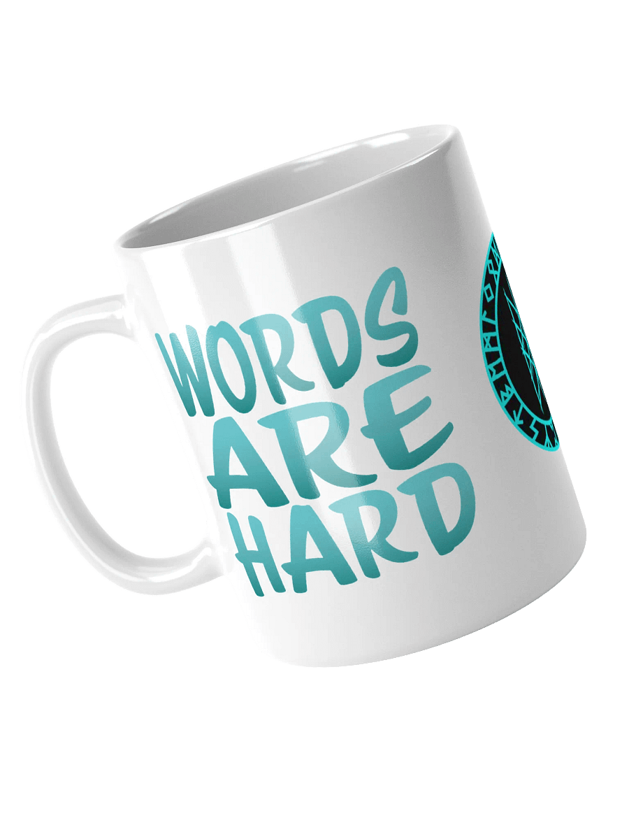 Words Are Hard Glossy Mug product image (8)