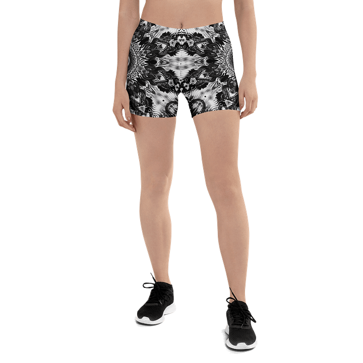 Black and White Octopus Tie Dye Spandex product image (1)