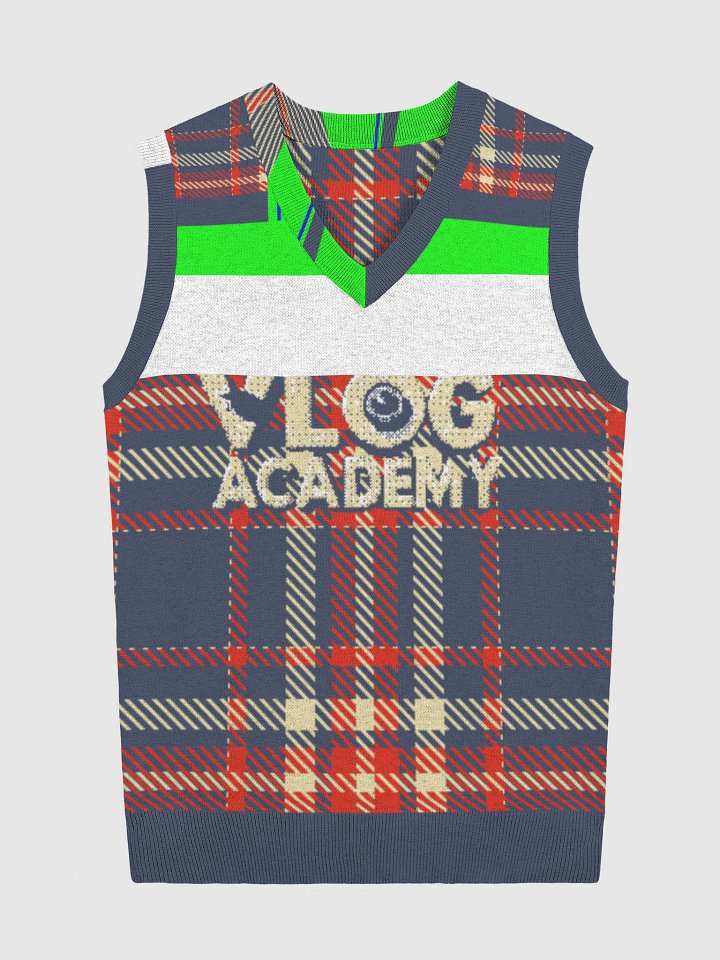 Vlog Academy Knitted V-Neck Vest product image (5)
