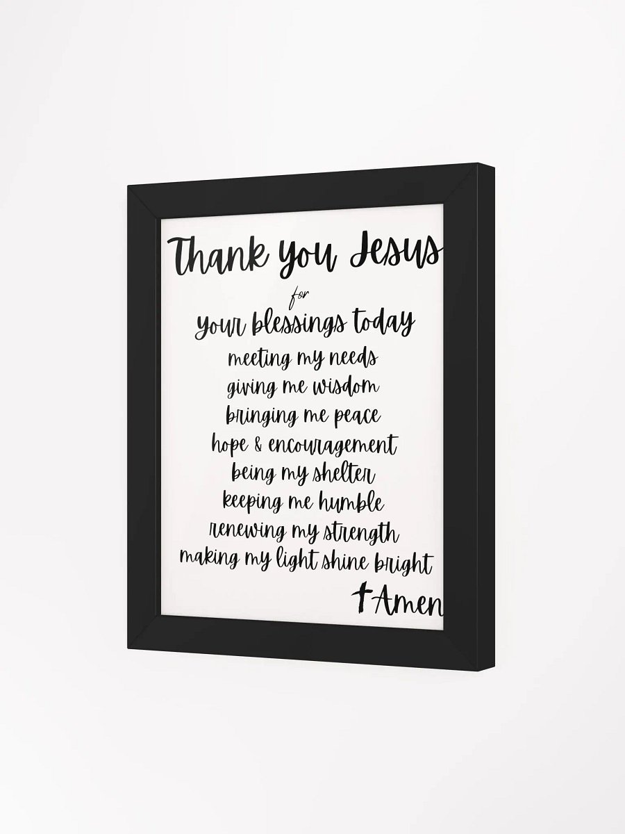 Thank You Jesus Framed Matte Poster product image (23)