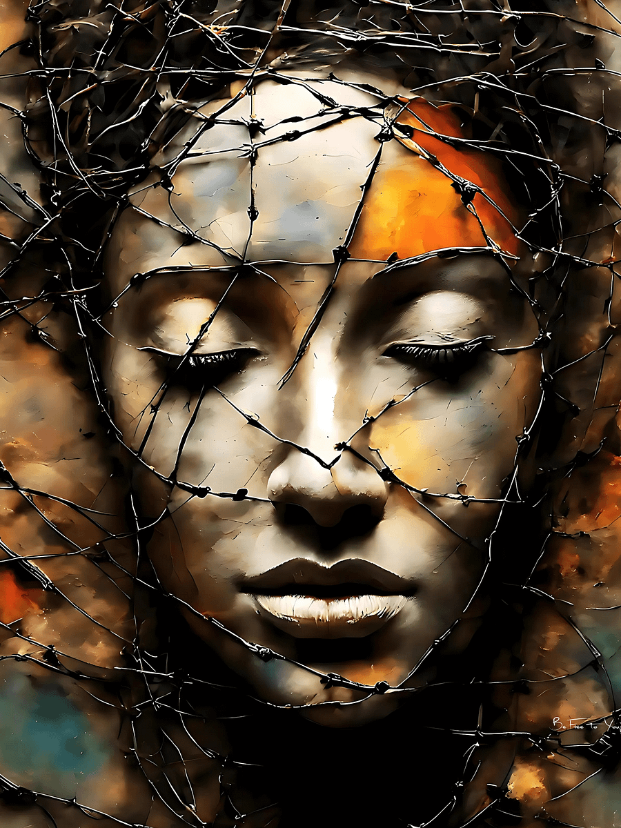 Be Free to Yourself | The Last Sleep | Canvas Painting product image (1)