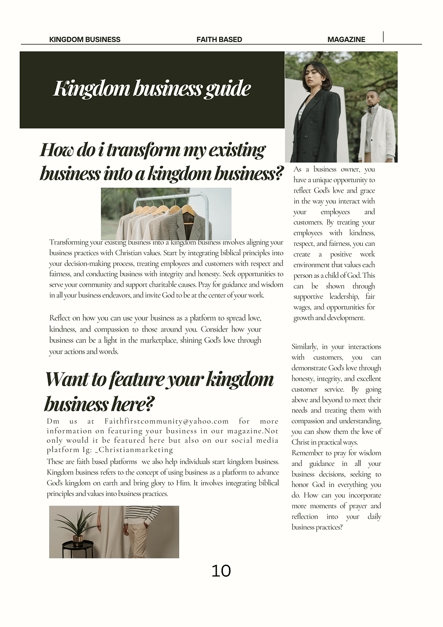 Faith first community magazine vol.2 product image (4)