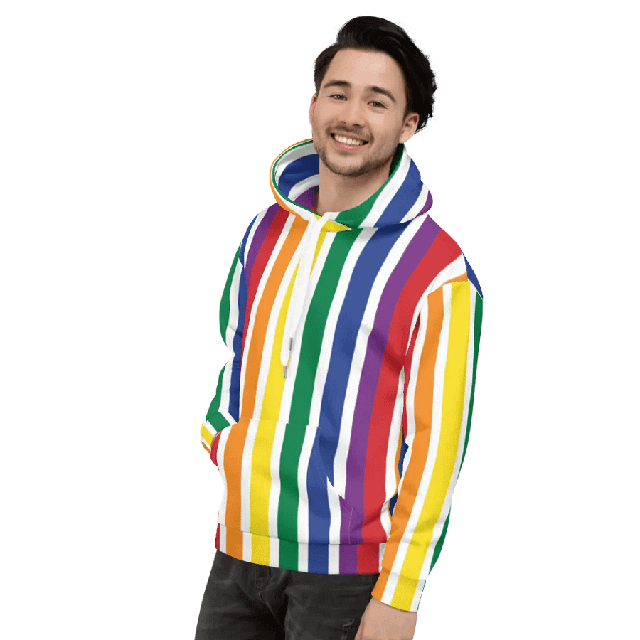 Rainbow Stripe Hoodie product image (6)