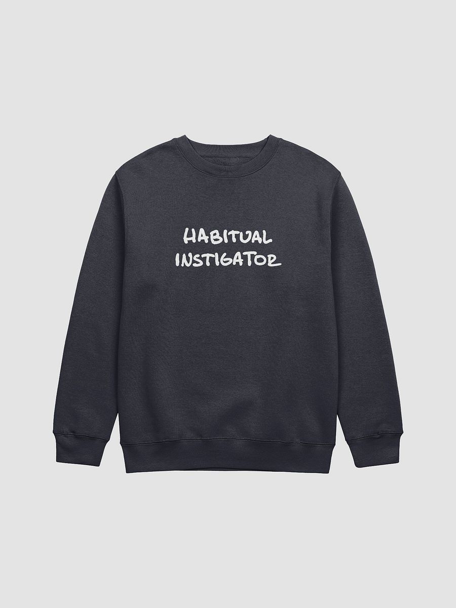 Habitual Instigator (white design) printed crewneck product image (13)