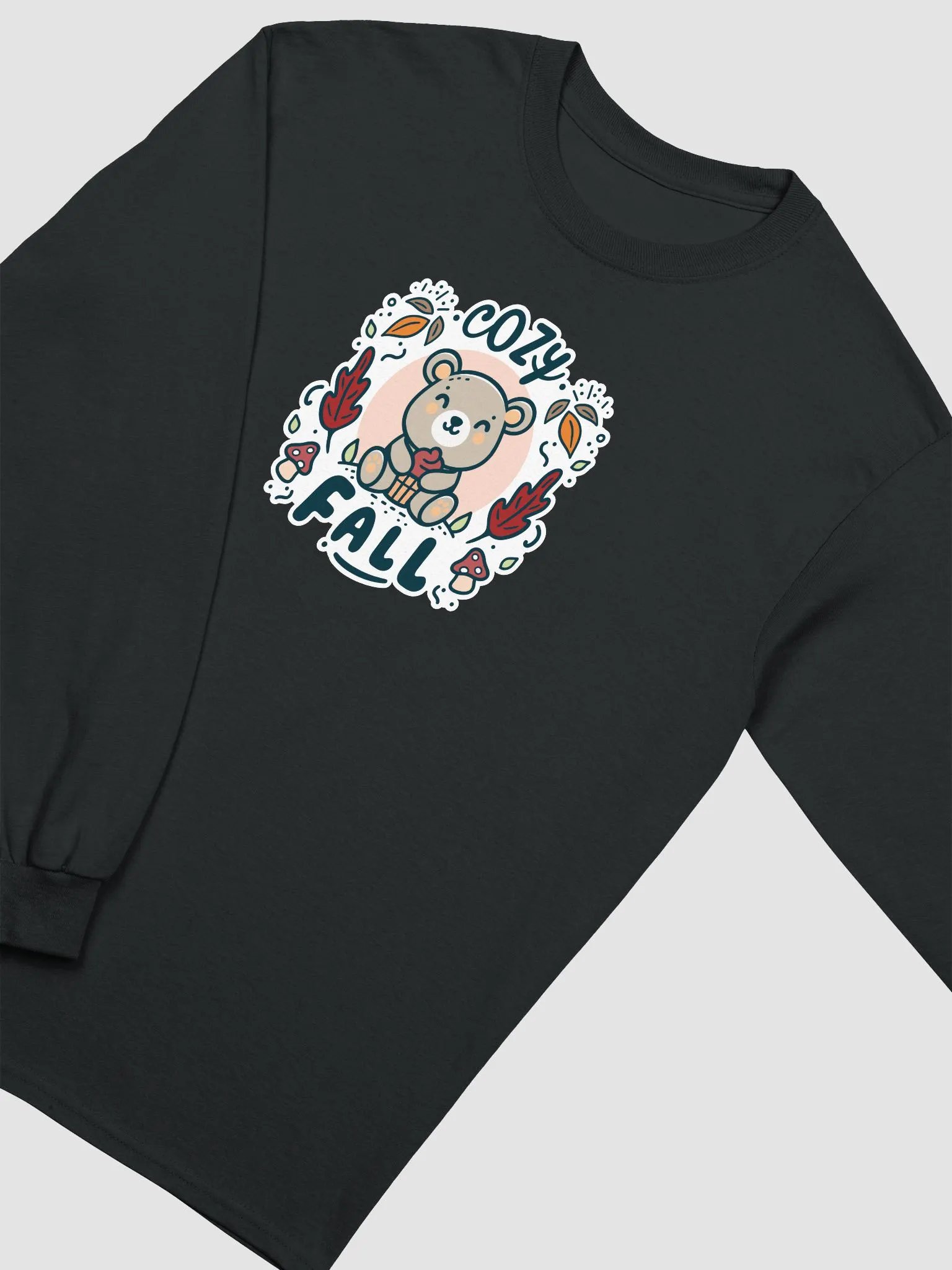 *Limited Time* Cozy Fall Long Sleeve Shirt (Dark) product image (1)