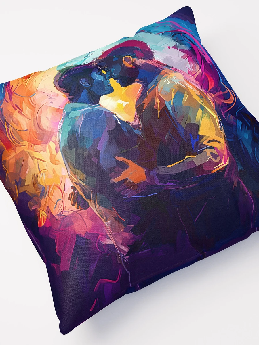 Two Men – Colorful Embrace Gay Throw Pillow product image (5)