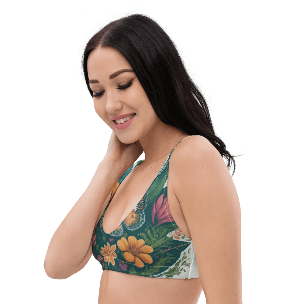 Butterfly Blooms Recycled Bikini Top product image (4)