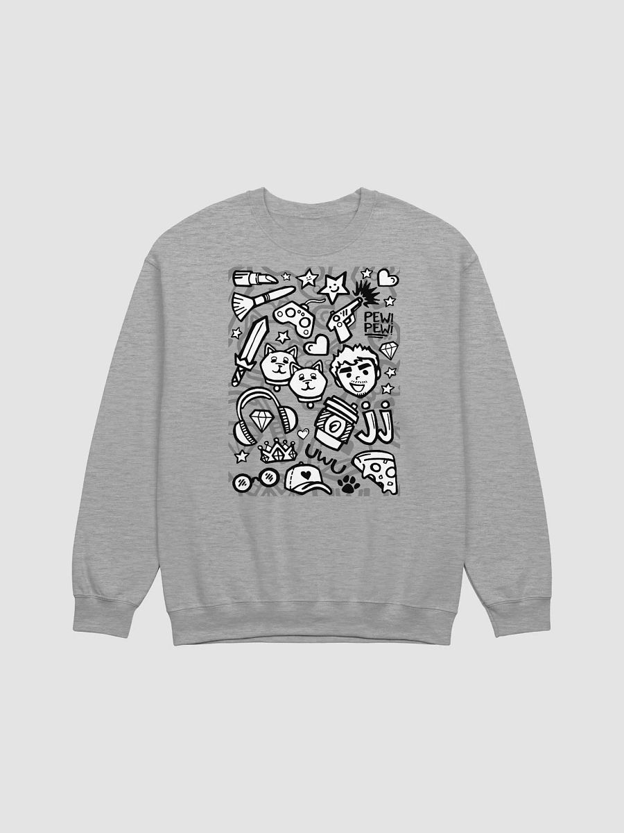 J-Doodle Sweatshirt (Heather Grey) product image (2)