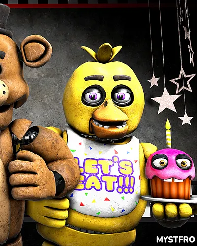 Five Nights at Freddy's Chica | Animation 🐥 #fnaf #fivenightsatfreddys