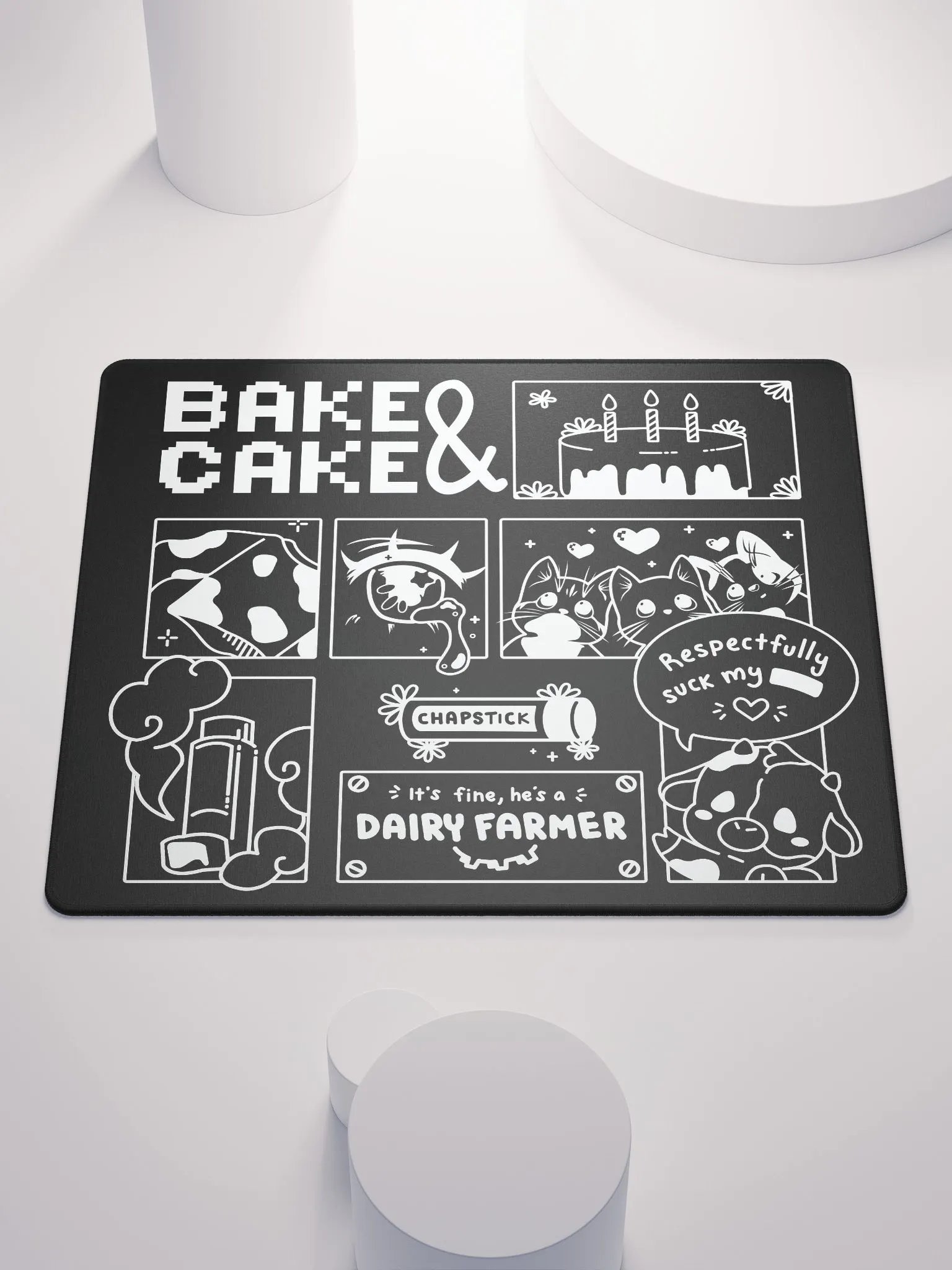 Gosh darn it! A black mouse pad! I must have it! product image (1)