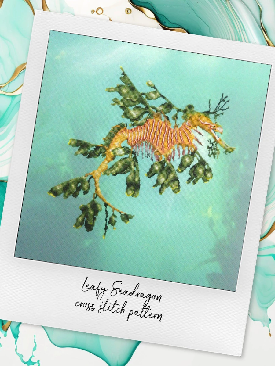 Leafy Seadragon: Marine Cross Stitch Pattern PDF product image (4)