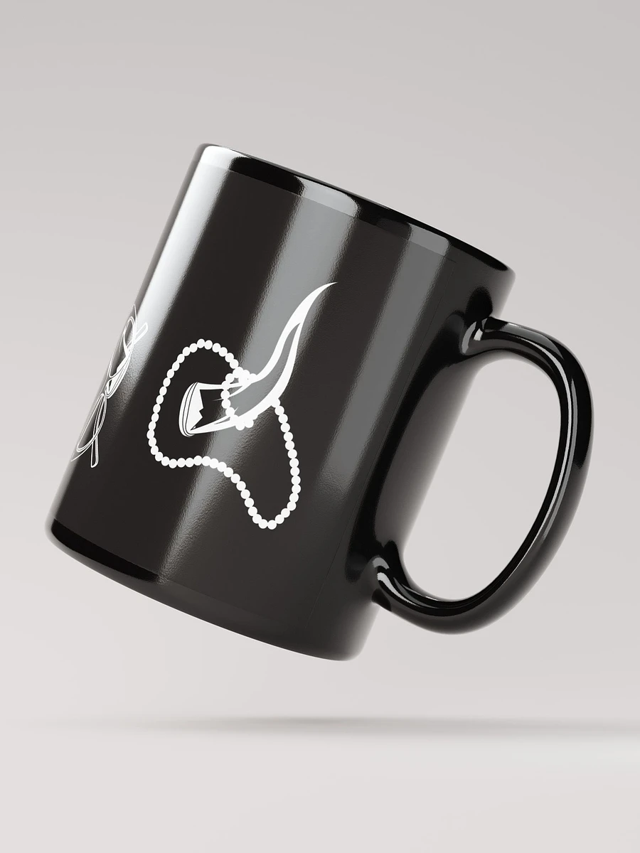 Horns, Glasses & Pearls Black Mug product image (4)