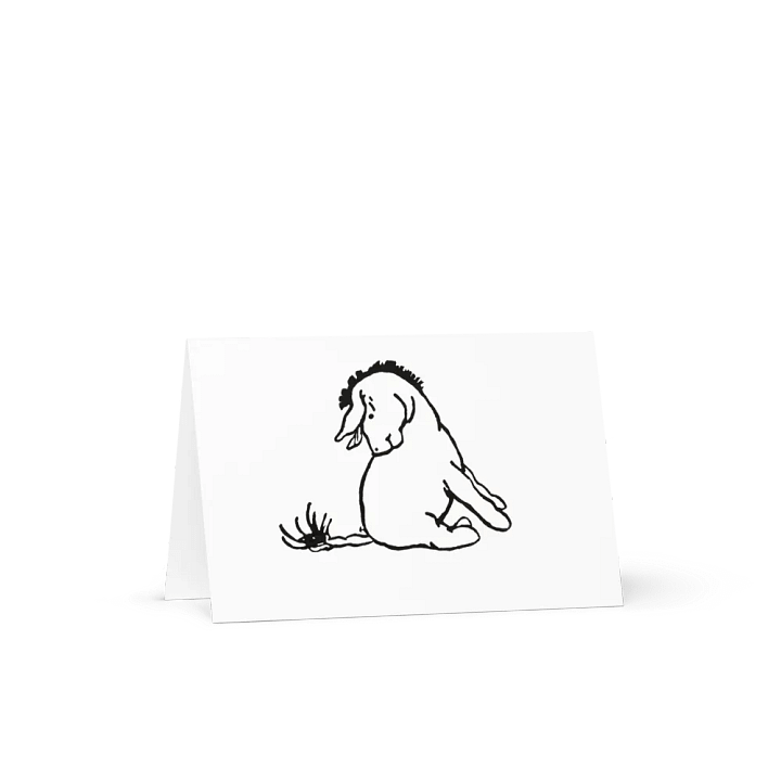 Eeyore Sitting Card w/envelope - Blank Interior product image (1)