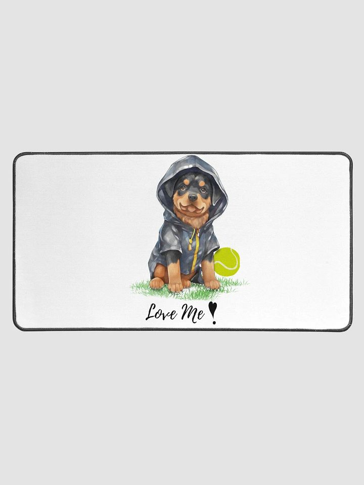 Pawsome Puppy Hoodie Desk Mat product image (1)