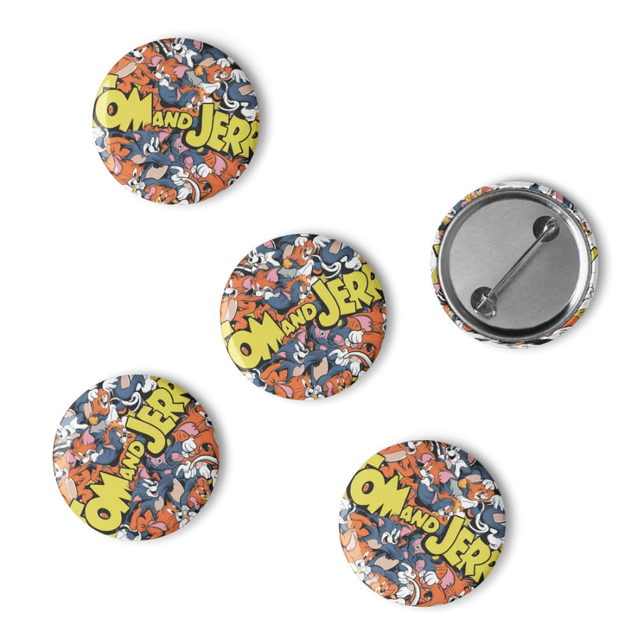 Dynamic Tom and Jerry Pin Buttons Set product image (6)