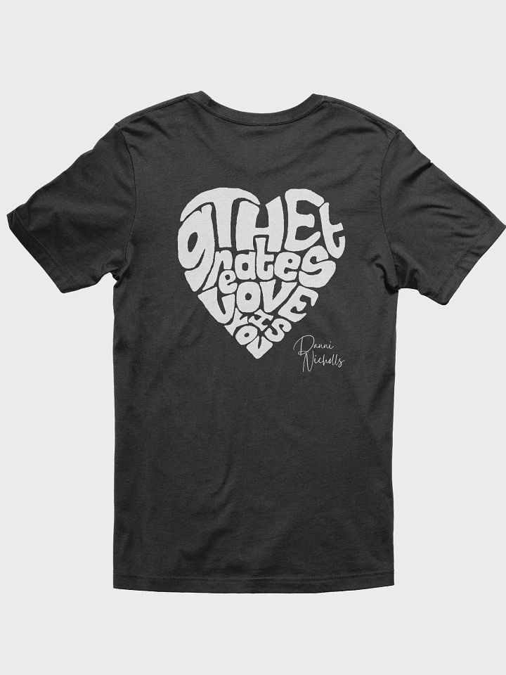 Lyric Heart T-shirt (design on back) product image (1)