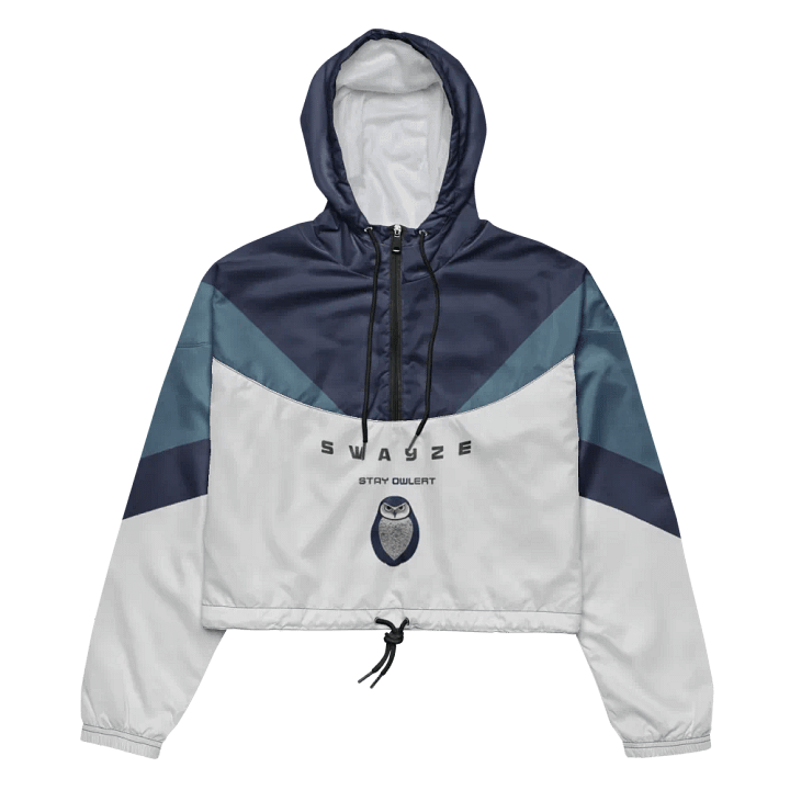Stay Owl-ert Crop Hoodie Windbreaker product image (1)