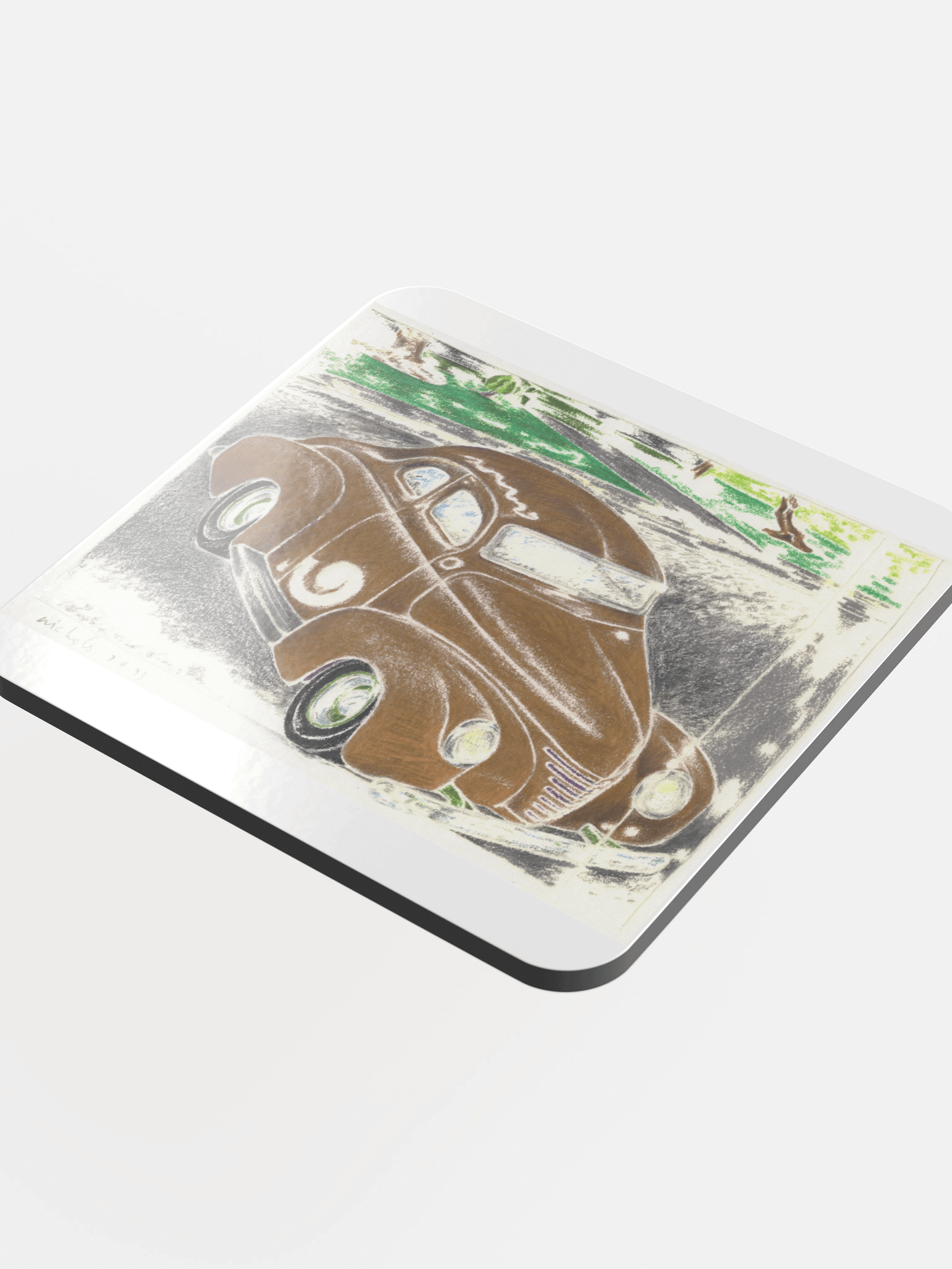 Gold Kustom Car coaster product image (4)