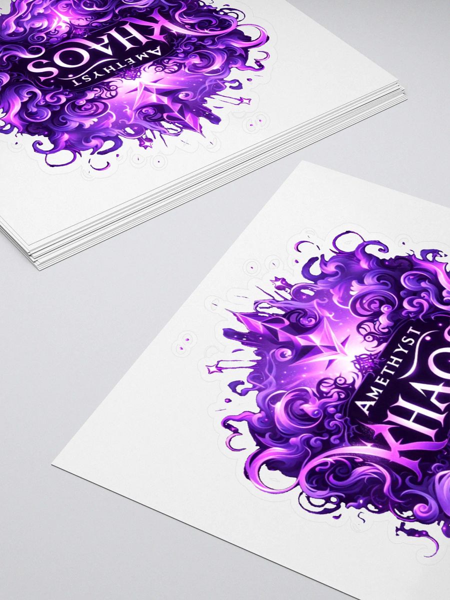 Mystical Kiss Cut Stickers - Amethyst Khaos product image (7)