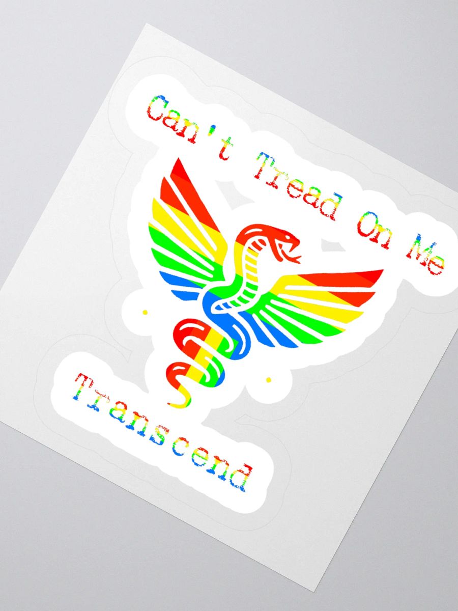 Can't Tread On Me Transcend (Rainbow) Sticker product image (2)