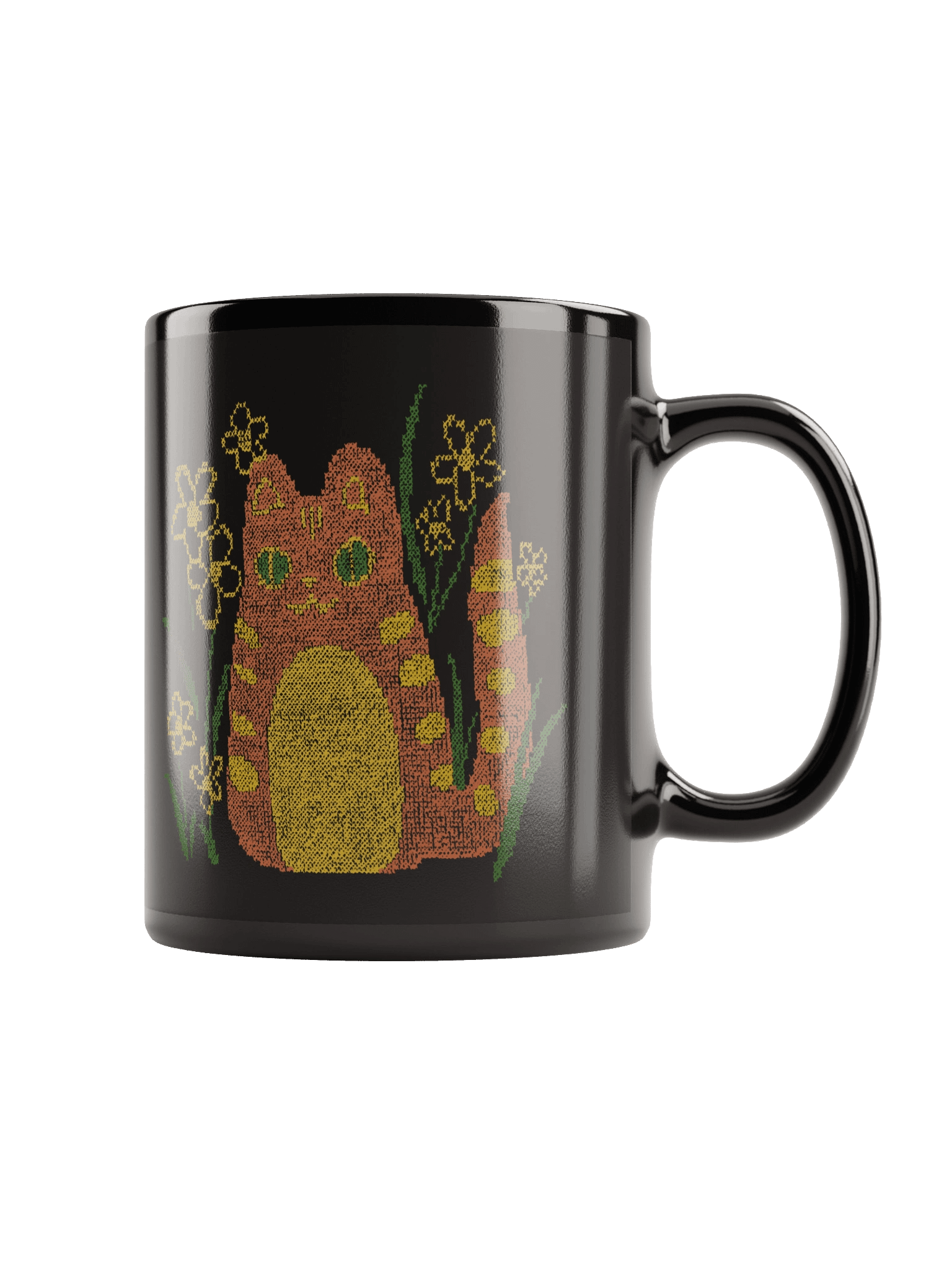 Cross Stitch Cat Mug product image (1)