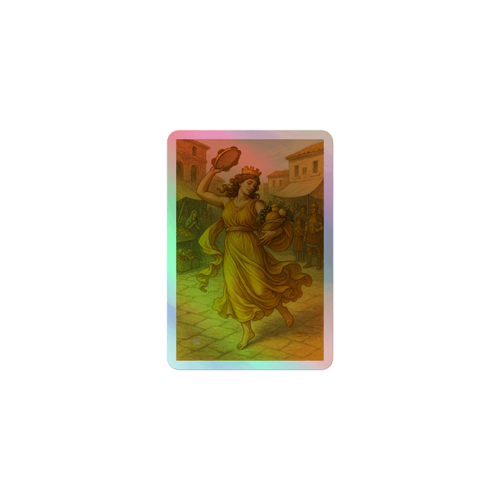 Goddess Fortuna Annonaria's Dance Holographic Sticker product image (1)