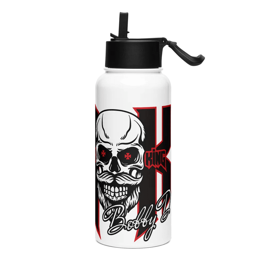 Rock King 32oz Stainless Steel Water Bottle – “Drink Up, Peasant” product image (3)