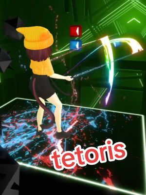Tetoris making me wanna play Tetris soon honestly ----- #vr #vtuber #fullbodytracking #beatsaber 