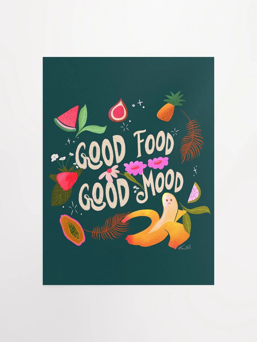Good Food Good Mood Green • Matte Paper Poster product image (5)
