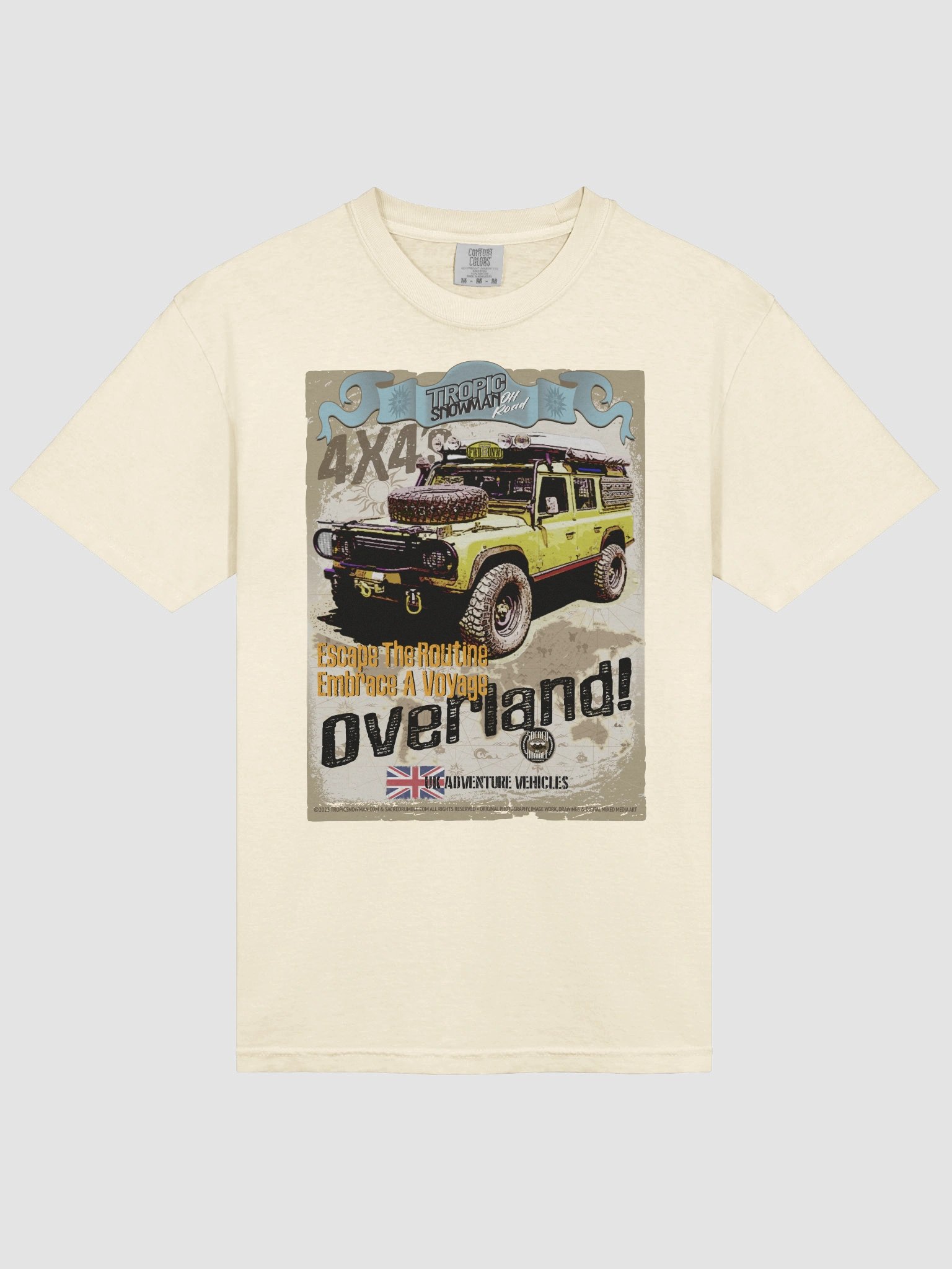 Sacred Rumble - 4X4 Land Rover - Overland Tee - xTS product image (36)