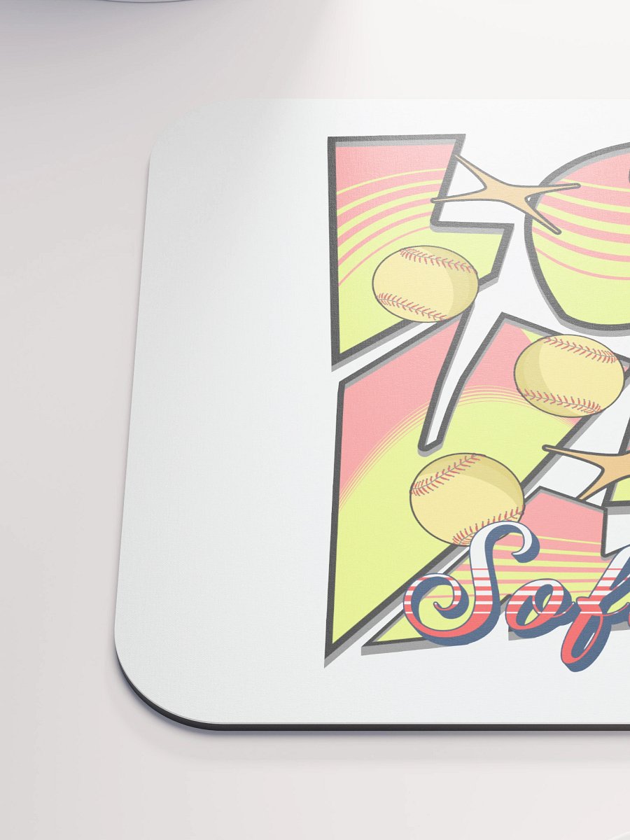 Love Me Softball Mouse Pad product image (6)