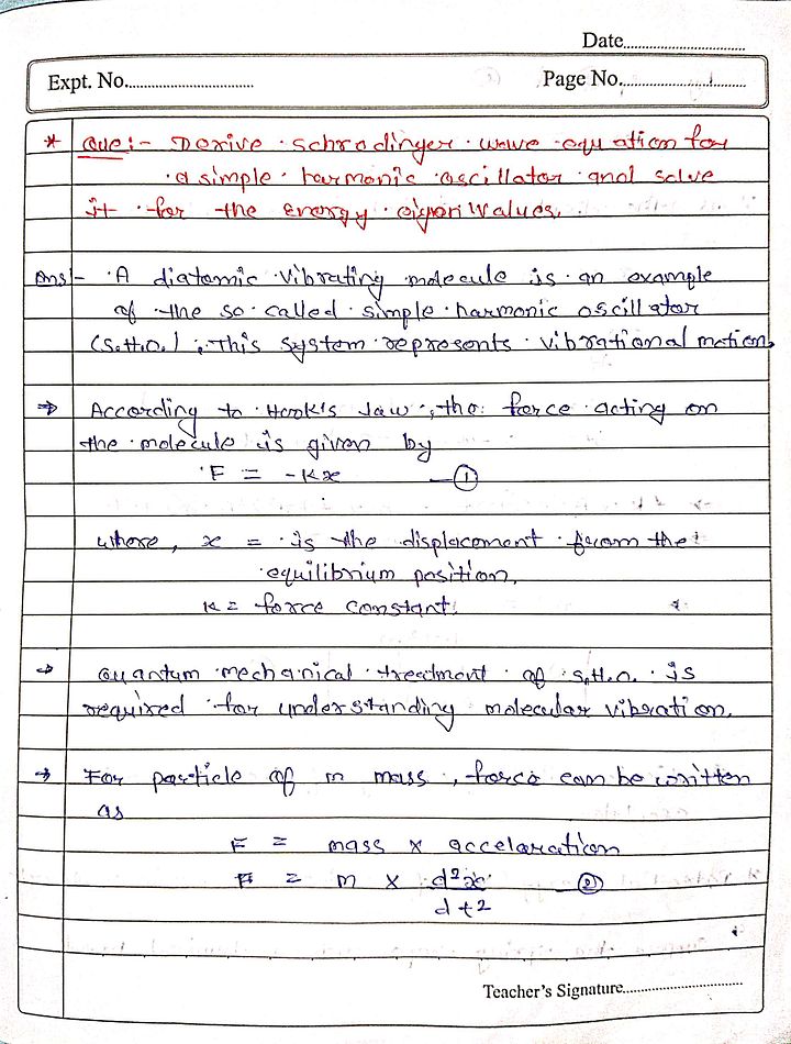 Complete Physical Chemistry | Quantum + HMOT + Thermodynamics + Chemical Dynamics | MSc Semester 1 | Handwritten Notes product image (2)